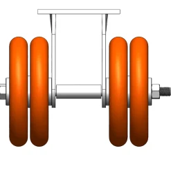 6" CC Nexus Outrigger-Style Rigid Caster