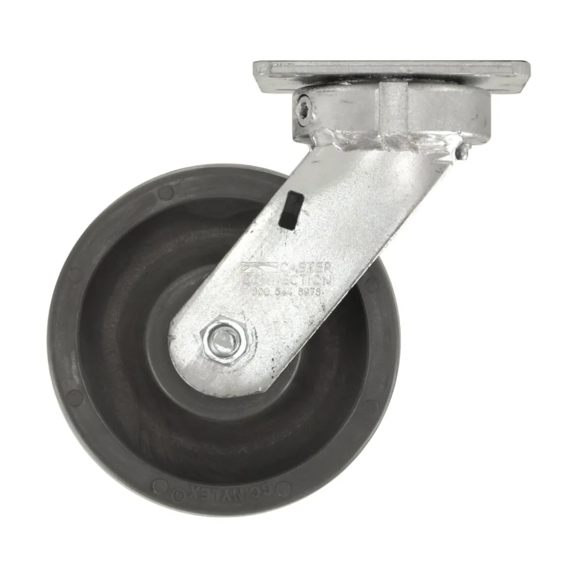 6" CC Nylex Kingpinless Swivel Caster w/ Extended Swivel Lead