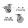 4" CC Nylex Swivel Caster