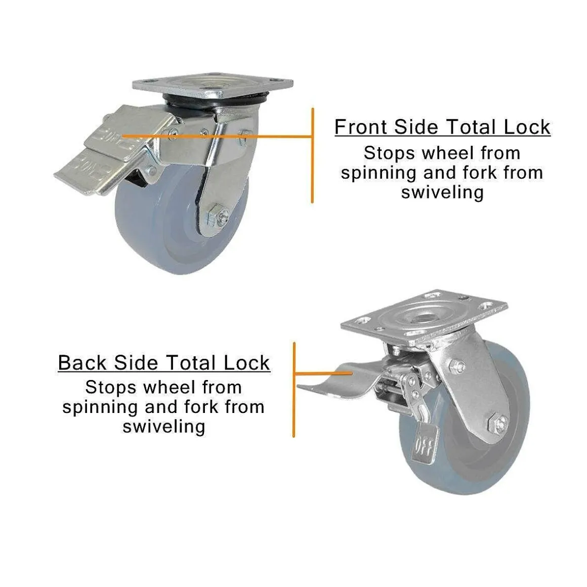 5" CC Nylex Swivel Caster