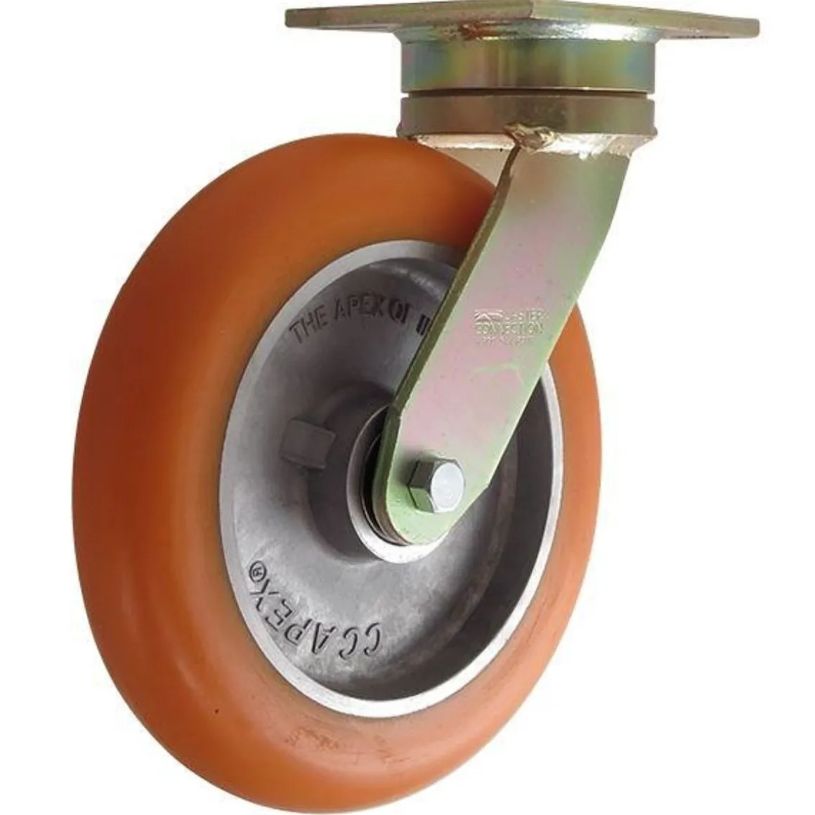 10" CC Peak Heavy Duty Maintenance-Free Swivel CC Apex Caster w/ Extended Swivel Lead