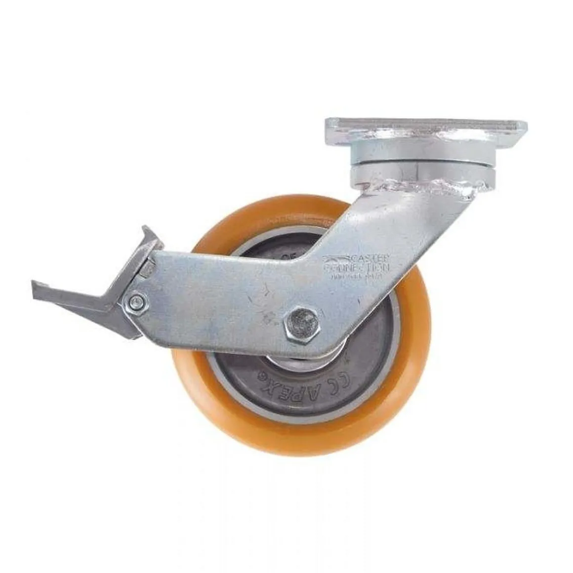 6" CC Peak Maintenance-Free Swivel CC Apex Caster w/ Built-In Brake