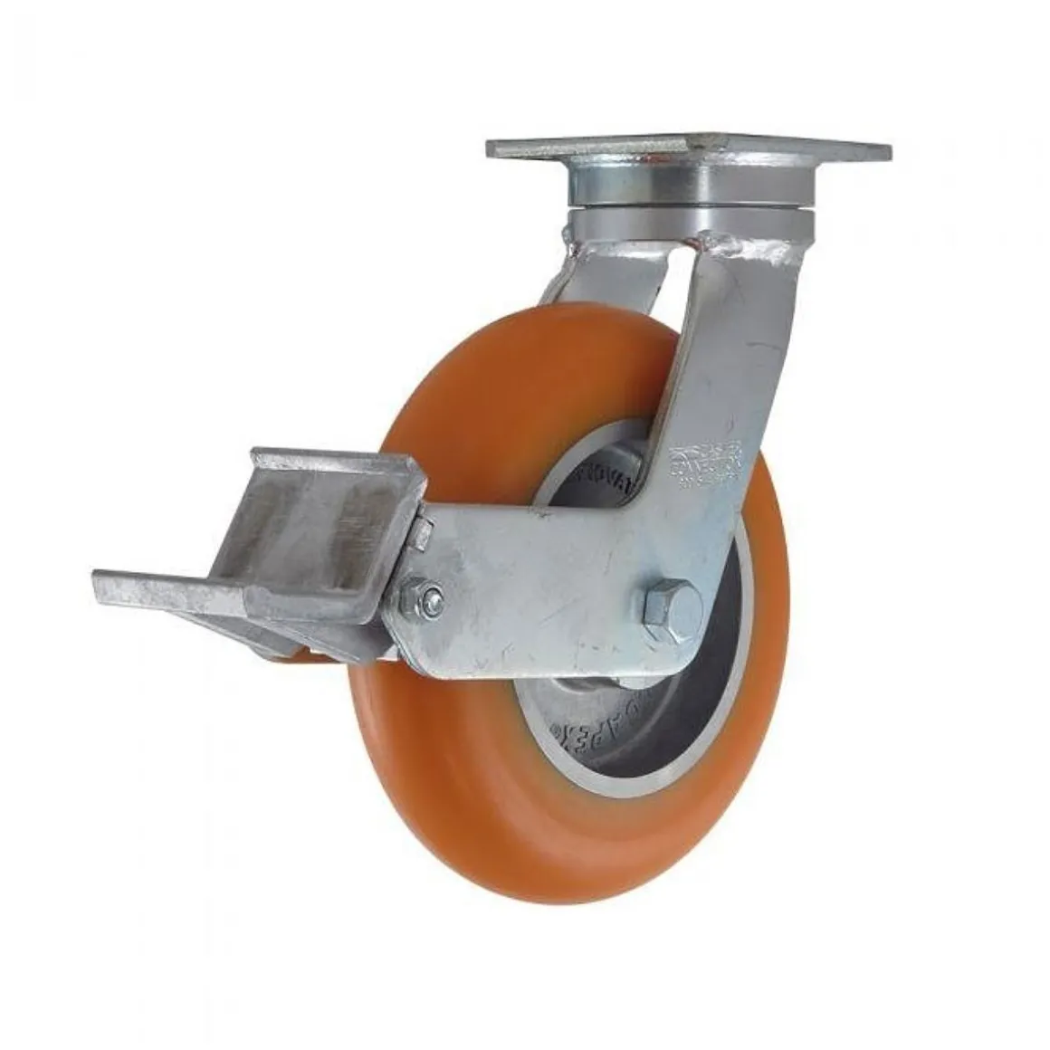 8" CC Peak Maintenance-Free Swivel CC Apex Caster w/ Built-In Brake