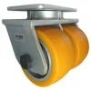 6" CC Stout Dual-Wheel Kingpinless Swivel Caster