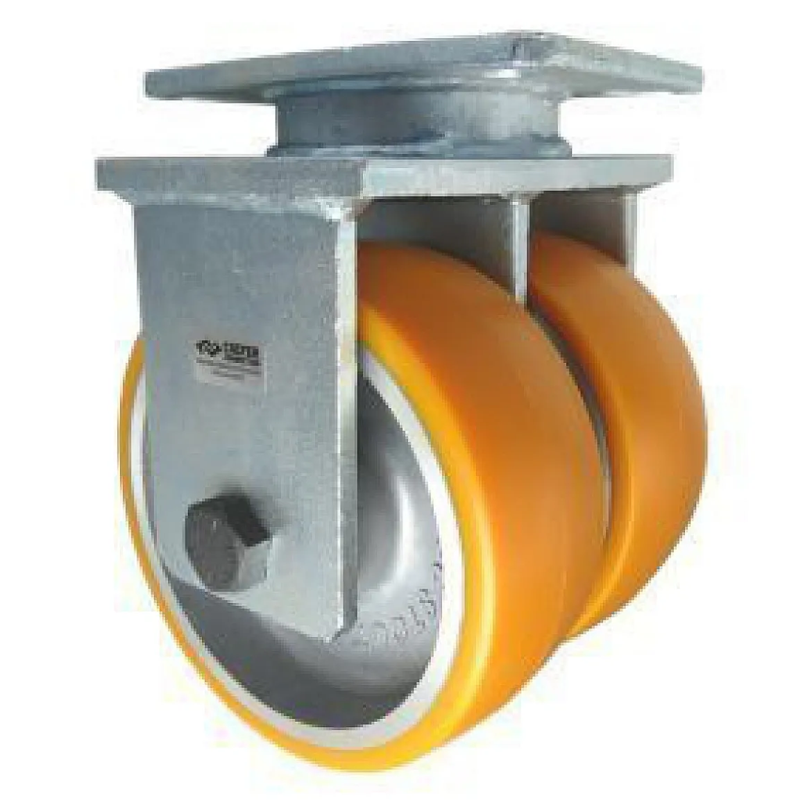 8" CC Stout Dual-Wheel Rigid Caster