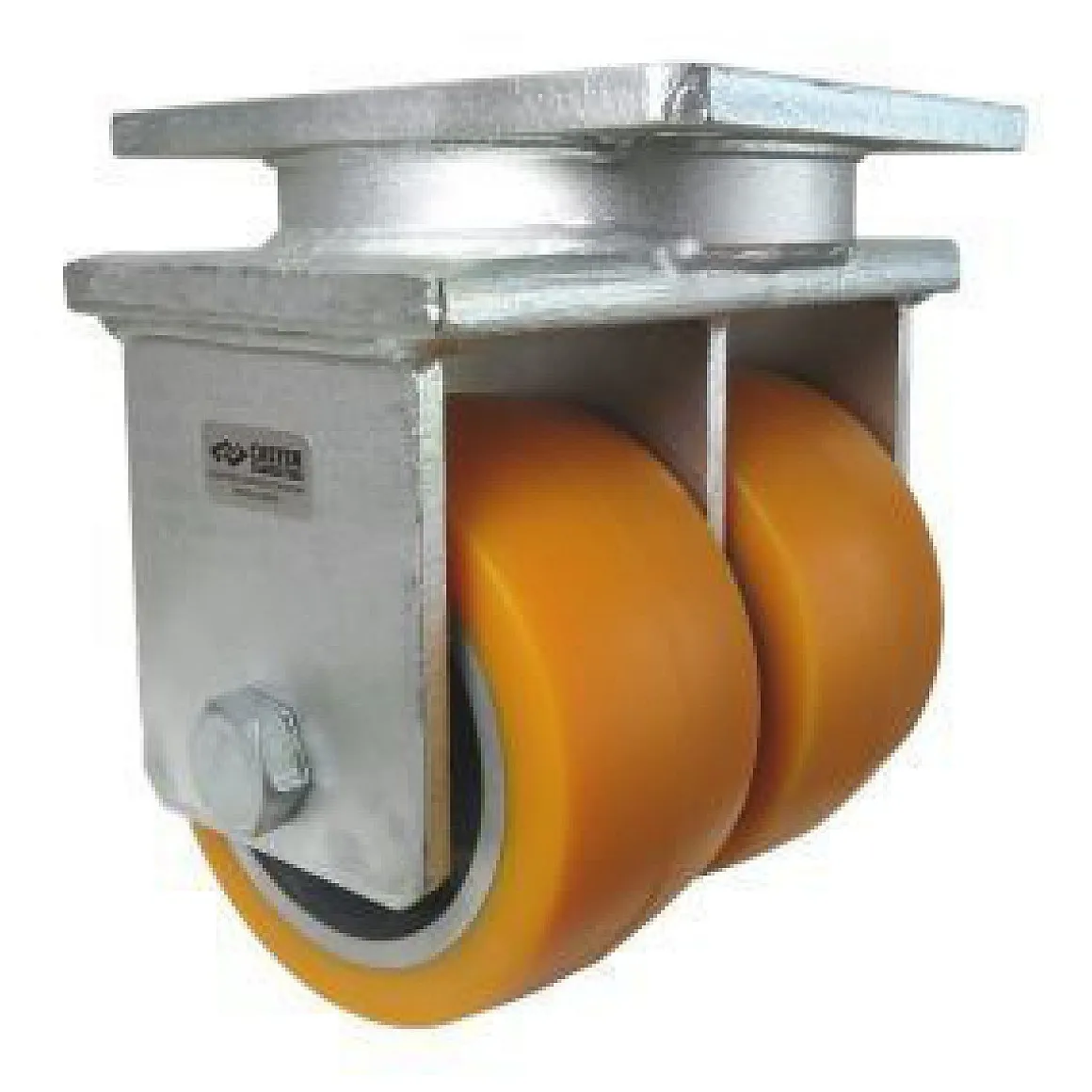 6" CC Stout Dual-Wheel Rigid Caster