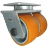 6" CC Stout HD Dual-Wheel Kingpinless Swivel Caster
