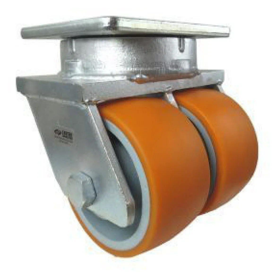 6" CC Stout HD Dual-Wheel Kingpinless Swivel Caster