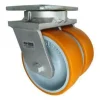 6" CC Stout HD Dual-Wheel Kingpinless Swivel Caster