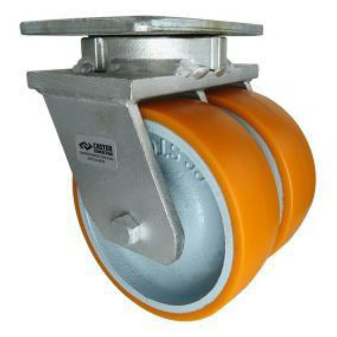 6" CC Stout HD Dual-Wheel Kingpinless Swivel Caster