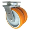 8" CC Stout HD Dual-Wheel Kingpinless Swivel Caster