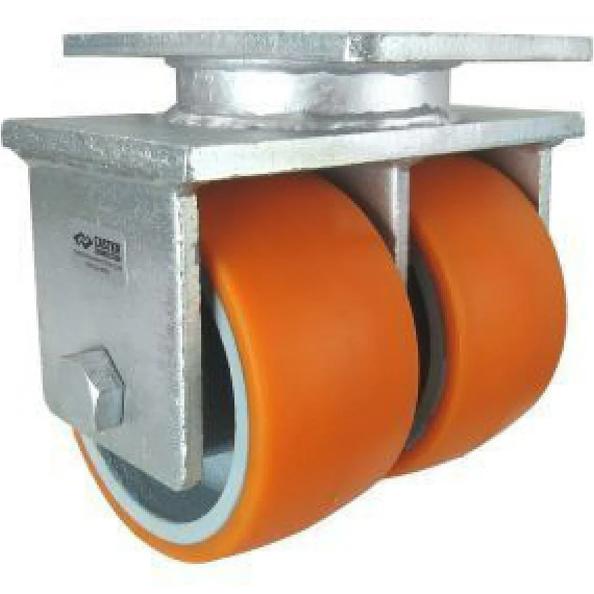 6" CC Stout HD Dual-Wheel Rigid Caster