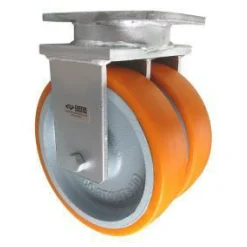 8" CC Stout HD Dual-Wheel Rigid Caster