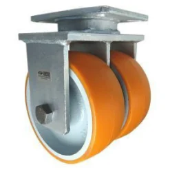 8" CC Stout HD Dual-Wheel Rigid Caster