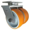 8" CC Stout HD Kingpinless Dual-Wheel Swivel Caster