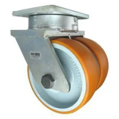 8" CC Stout HD Kingpinless Dual-Wheel Swivel Caster