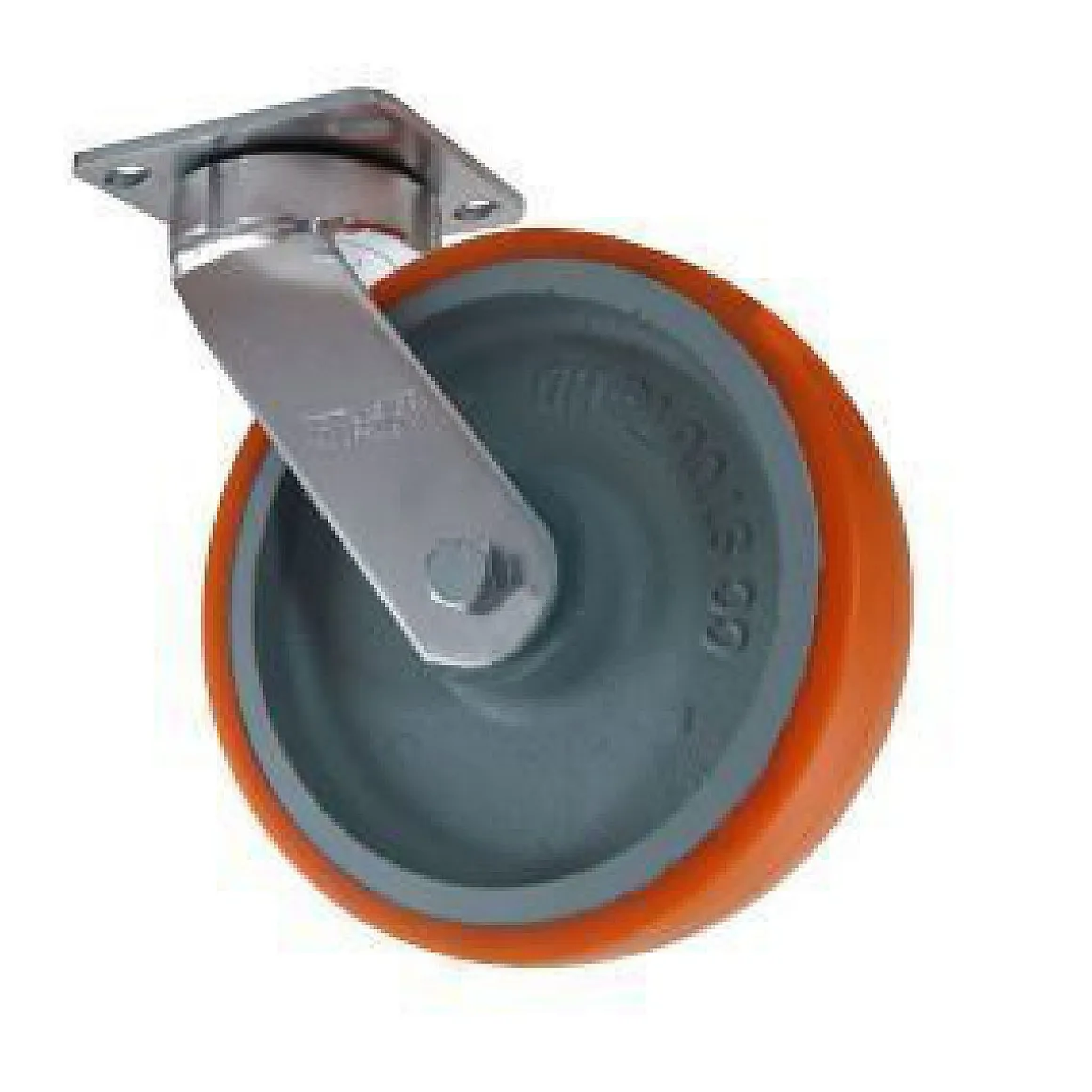 8" CC Stout HD Kingpinless Swivel Caster w/ Extended Swivel Lead