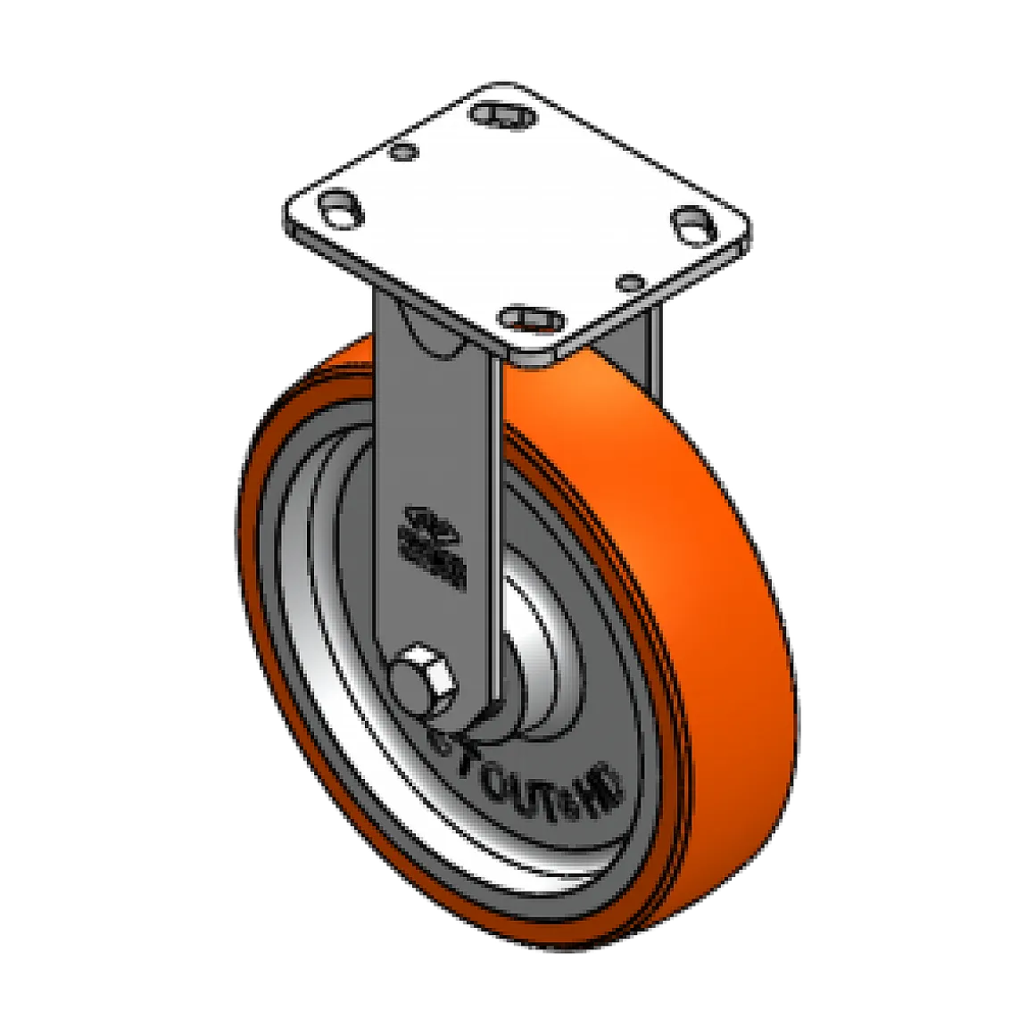 8" CC Stout HD Rigid Caster