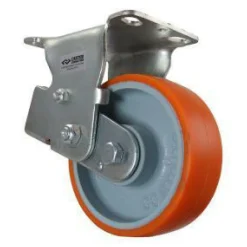 6" CC Stout HD Spring-Loaded Rigid Caster