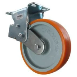 8" CC Stout HD Spring-Loaded Rigid Caster