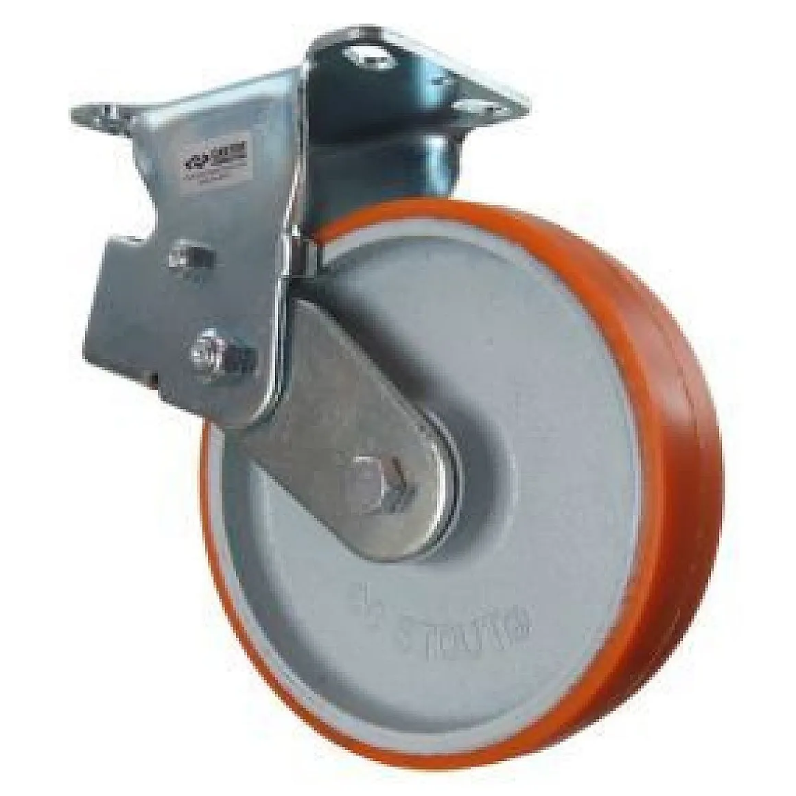 8" CC Stout HD Spring-Loaded Rigid Caster