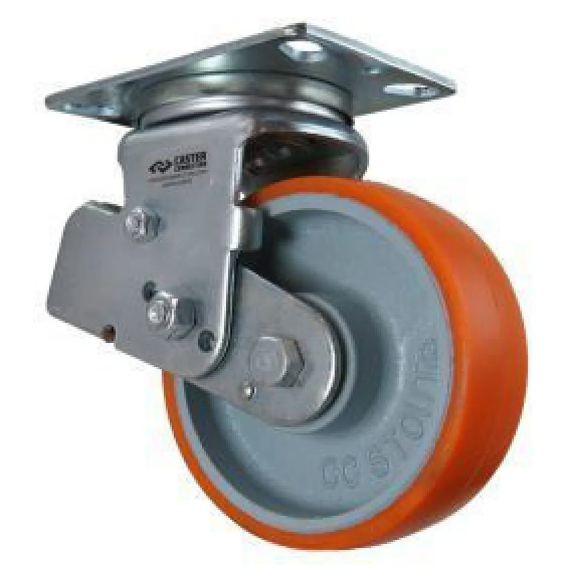 6" CC Stout HD Spring-Loaded Swivel Caster