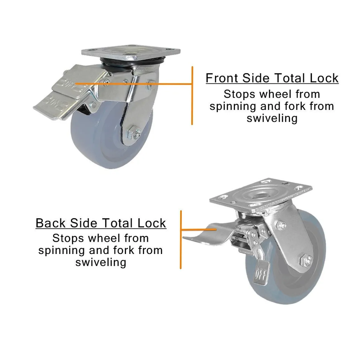 4" CC Stout HD Swivel Caster