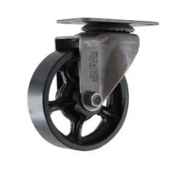 4" CC Vintage Black Cast Iron Swivel Caster
