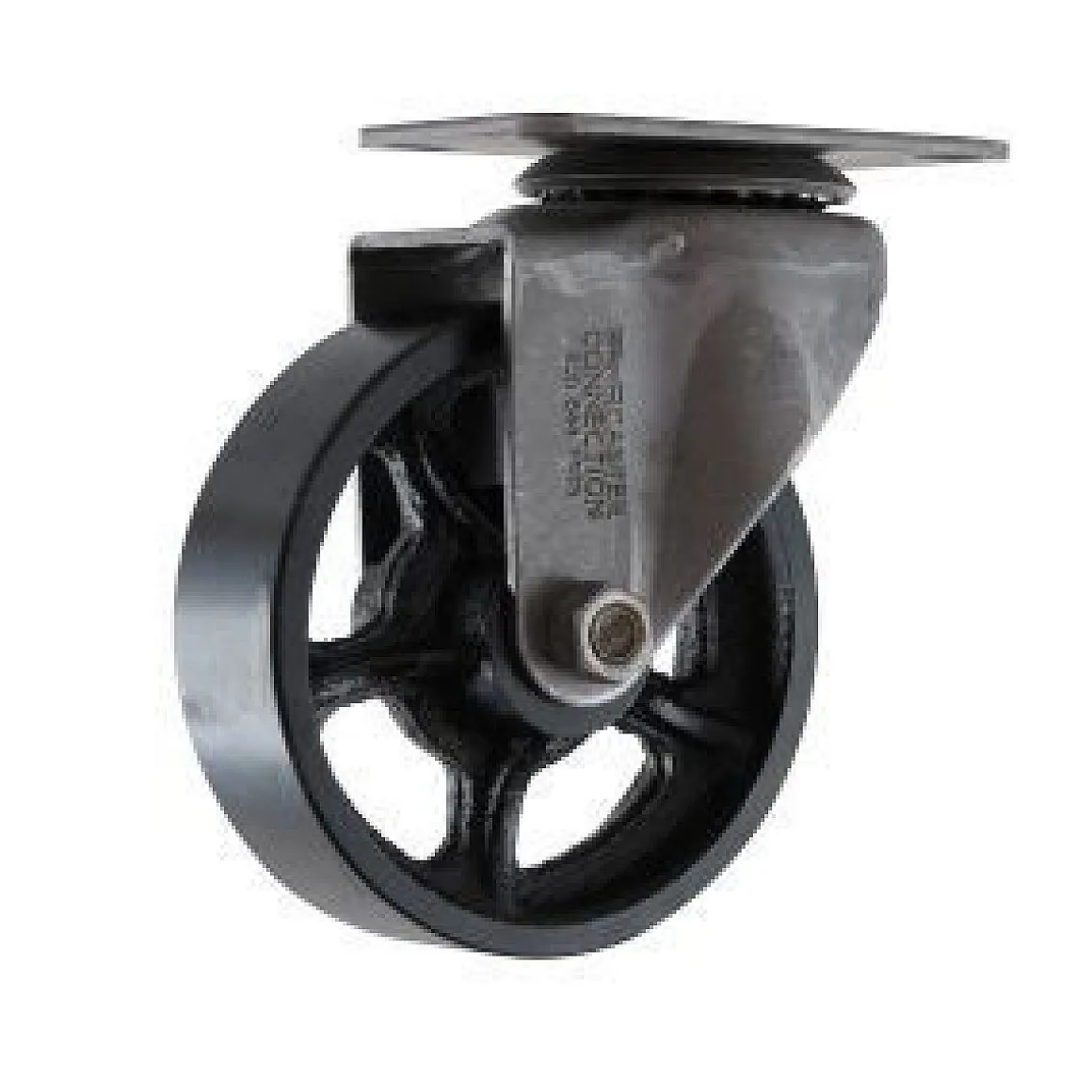4" CC Vintage Black Cast Iron Swivel Caster