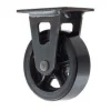 4" CC Vintage Non-Marking Black Polyurethane Tread Rigid Caster