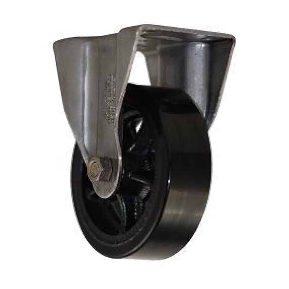 4" CC Vintage Non-Marking Black Polyurethane Tread Rigid Caster