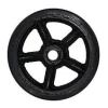 5" CC Vintage Non-Marking Black Polyurethane Tread Wheel