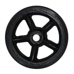 5" CC Vintage Non-Marking Black Polyurethane Tread Wheel
