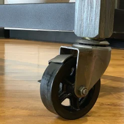4" CC Vintage Non-Marking Black Polyurethane Tread Swivel Caster