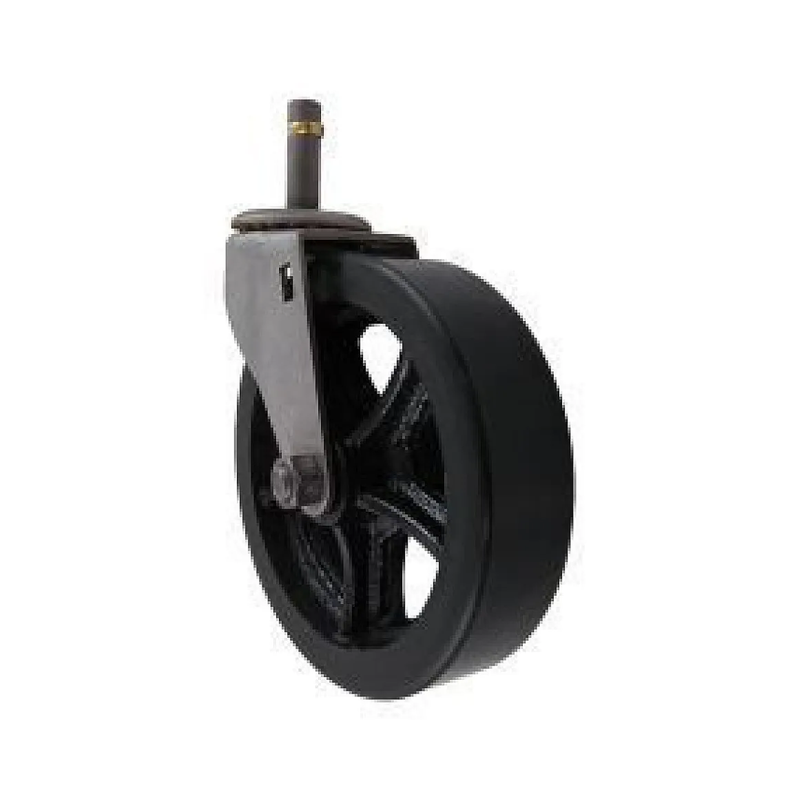 5" CC Vintage Non-Marking Black Polyurethane Tread Swivel Caster