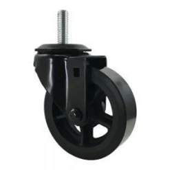 4" CC Vintage Polyurethane Tread Swivel Caster (All-Black Finish)