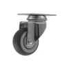 3" Chrome-Plated Thermoplastic Rubber Swivel Caster