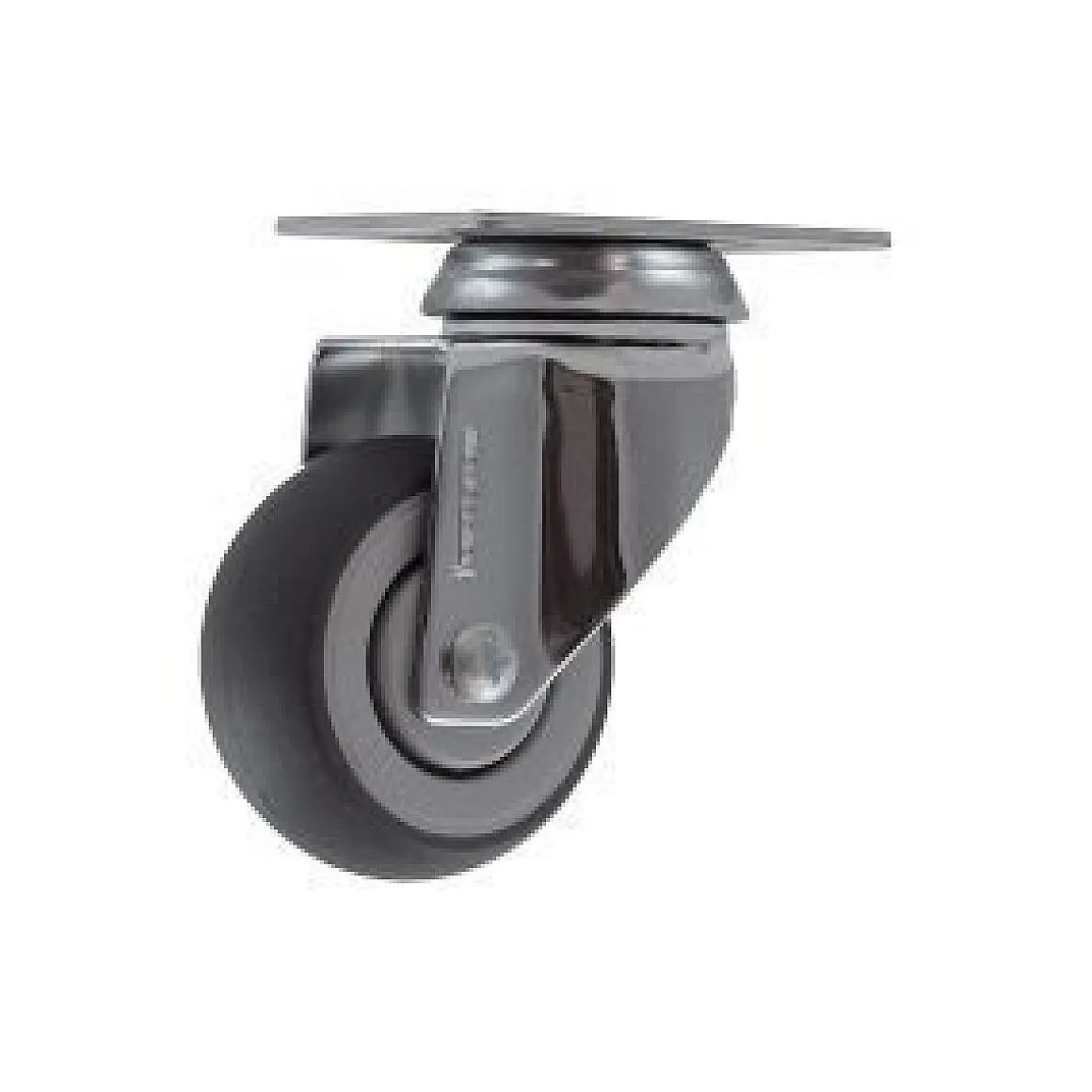 3" Chrome-Plated Thermoplastic Rubber Swivel Caster