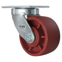 6" Crown-Tread Ductile Steel Kingpinless Swivel Caster