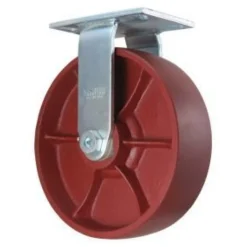 10" Crown-Tread Ductile Steel Rigid Caster