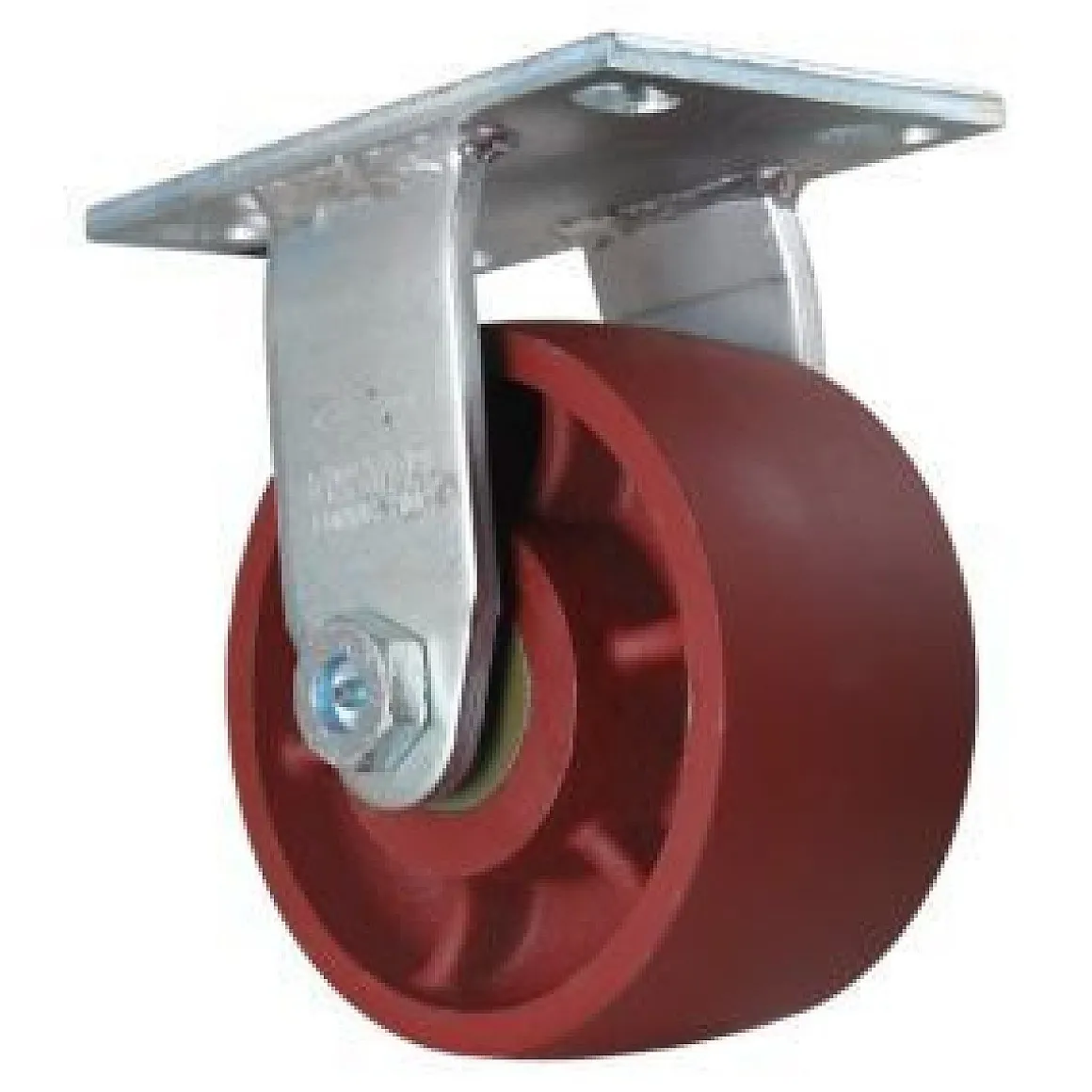 6" Crown-Tread Ductile Steel Rigid Caster