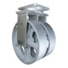 12" Dual-Wheel Cast Iron Rigid Caster