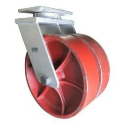12" Dual-Wheel Ductile Steel Kingpinless Swivel Caster