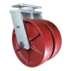 12" Dual-Wheel Ductile Steel Kingpinless Swivel Caster