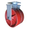 12" Dual-Wheel Ductile Steel Rigid Caster