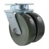 10" Dual-Wheel Elastomer Kingpinless Swivel Caster
