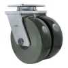 10" Dual-Wheel Elastomer Kingpinless Swivel Caster