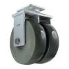 10" Dual-Wheel Elastomer Rigid Caster
