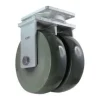 10" Dual-Wheel Elastomer Rigid Caster