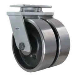 10" Dual-Wheel Forged Steel Kingpinless Swivel Caster